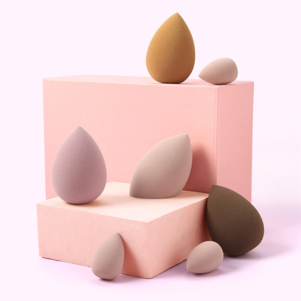 (7er Set) Make Up Beauty Blender Weiche Kosmetikschwämme in Verschiedenen Grössen - Rosa