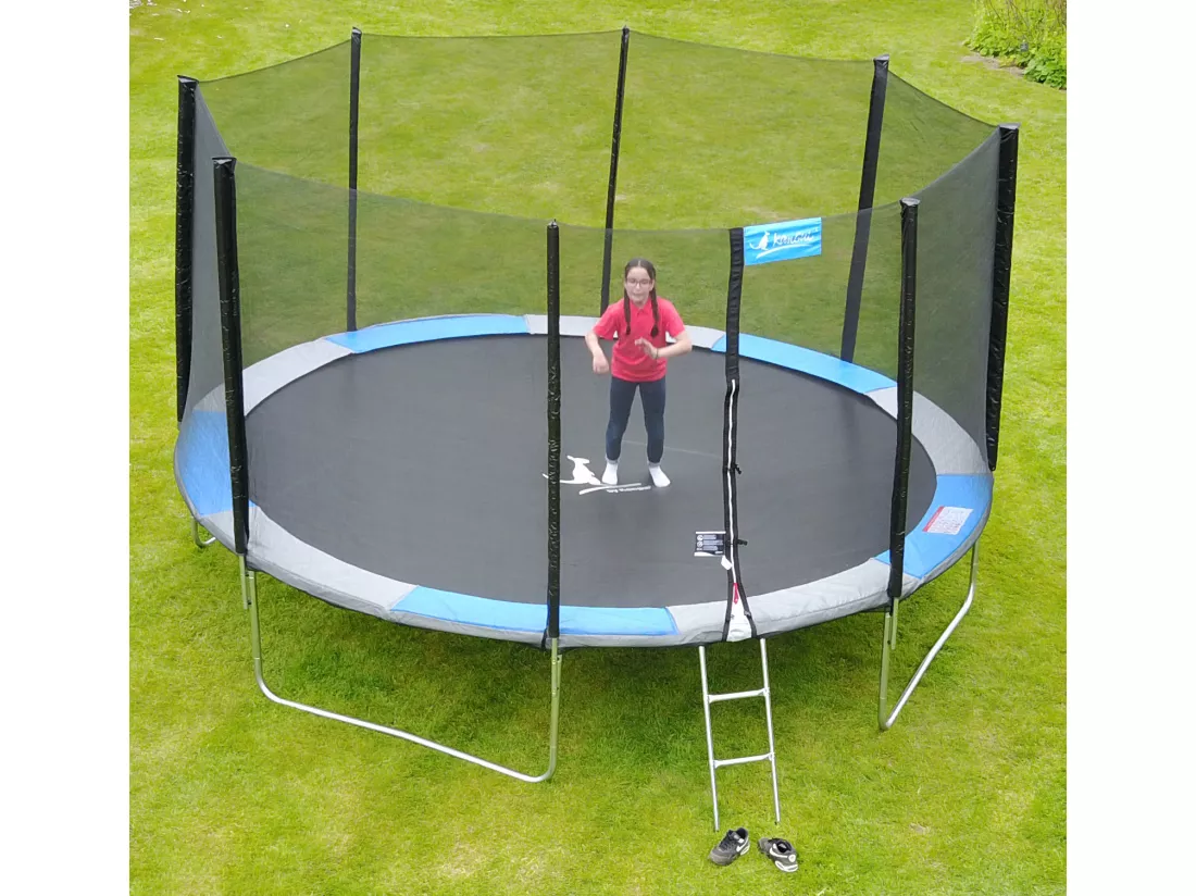 Kangui - Trampoline rond Ø180cm avec filet de sécurité - RALLI 180