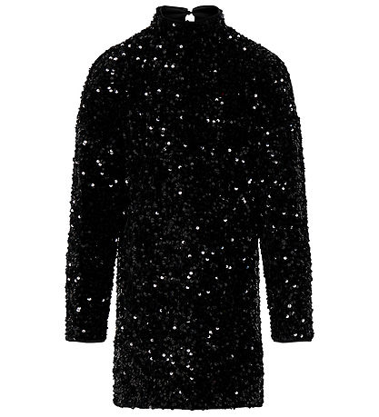 Kids Only Kleid - KogConfidencels Pailletten - Schwarz