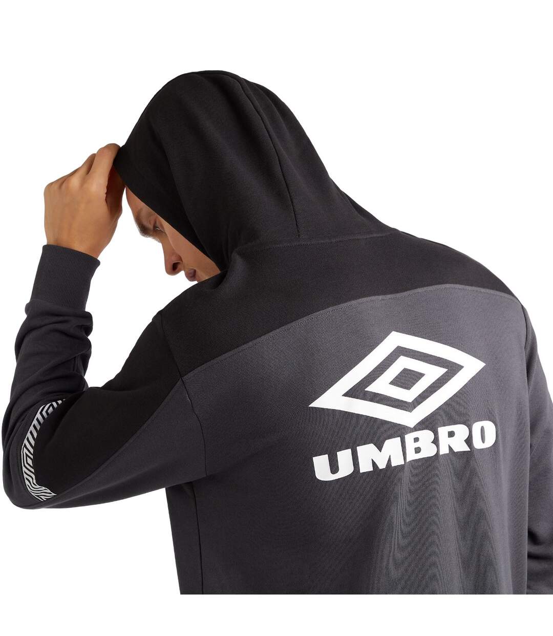 Umbro - Sweat à capuche SPORTS STYLE CLUB - Homme (Gris / Noir) - UTUO1726