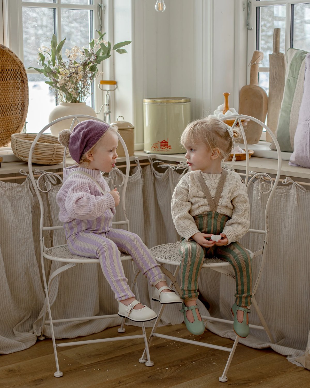 Strømpebukse Rib u/ føtter, m/ seler – Footless Tights