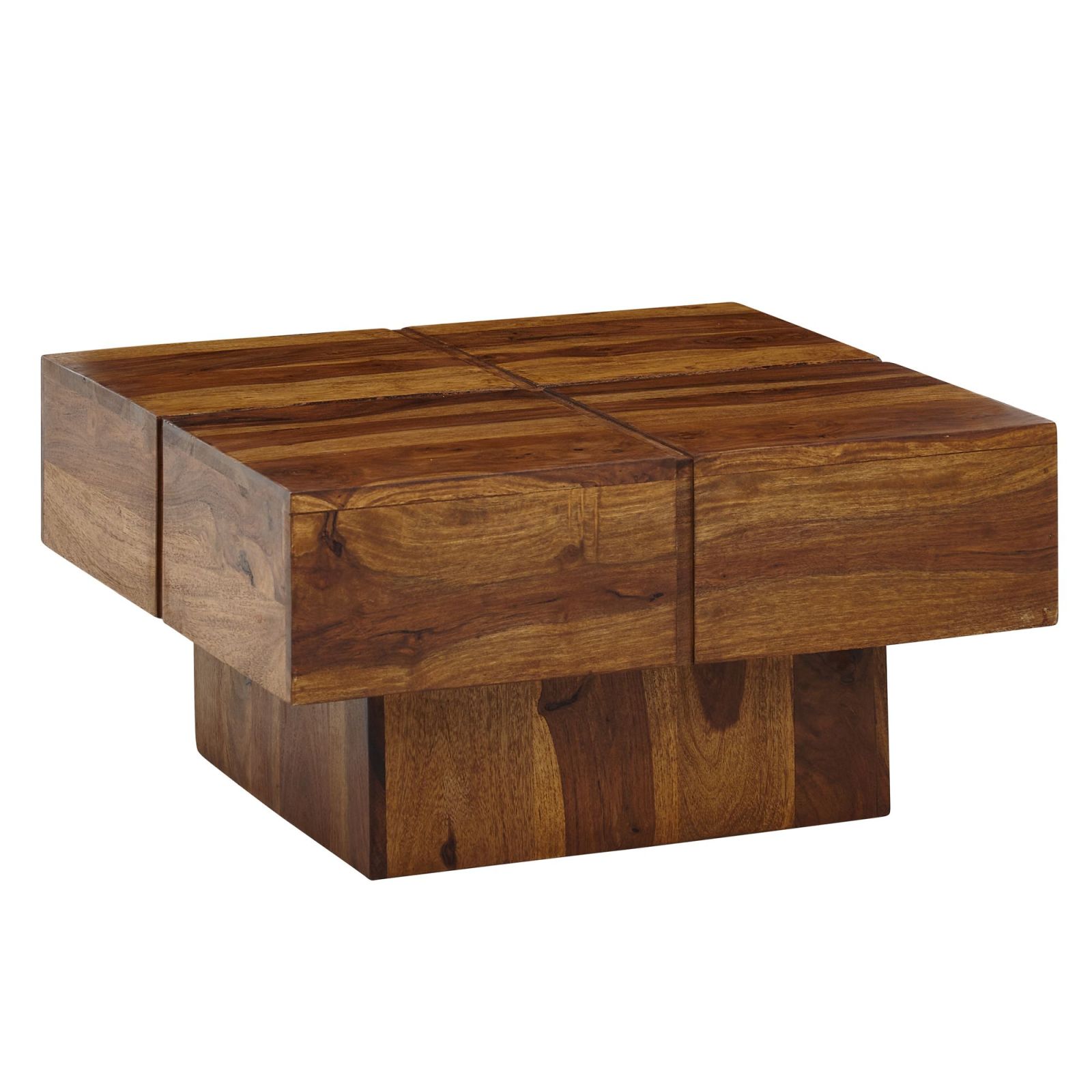 Couchtisch - Sheesham dunkelbraun - Massivholz - 57,5 cm