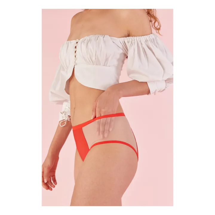 Pantys Culotte Menstruelle Taille Haute - Flux Abondant | Rouge