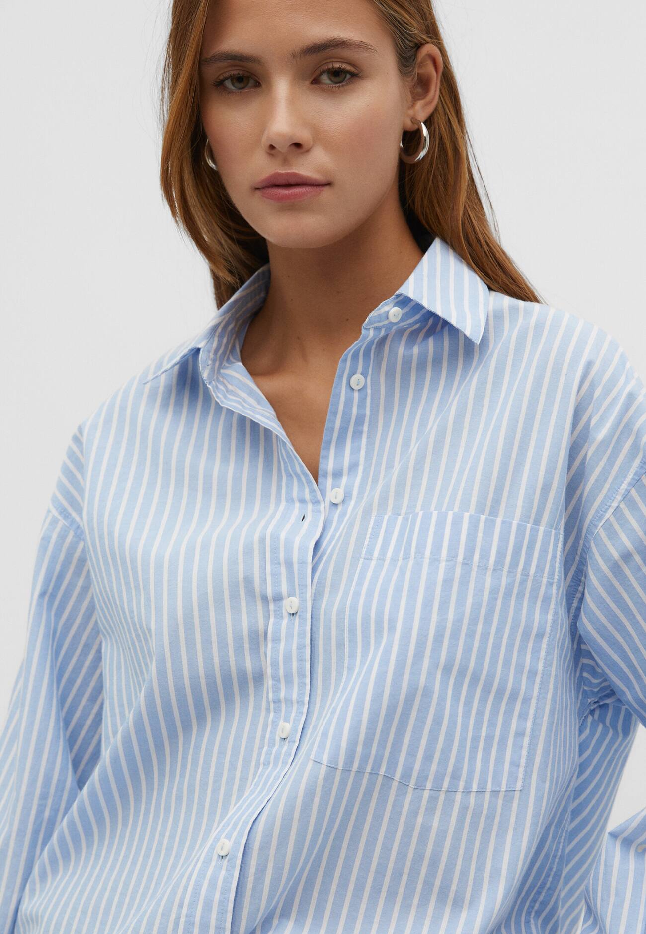 Camisa de popeline para uso diário