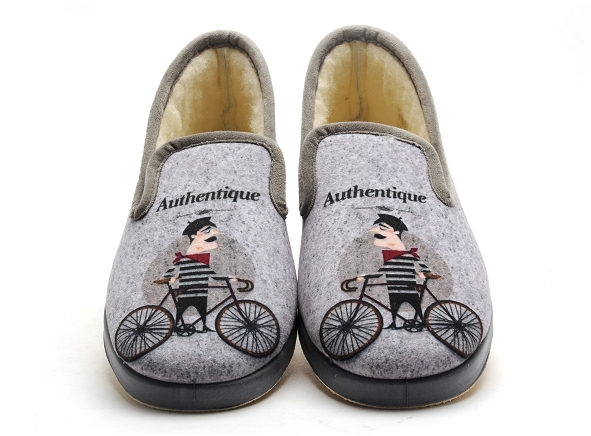 La maison de l espadrille chaussons homme 7723 5 gris