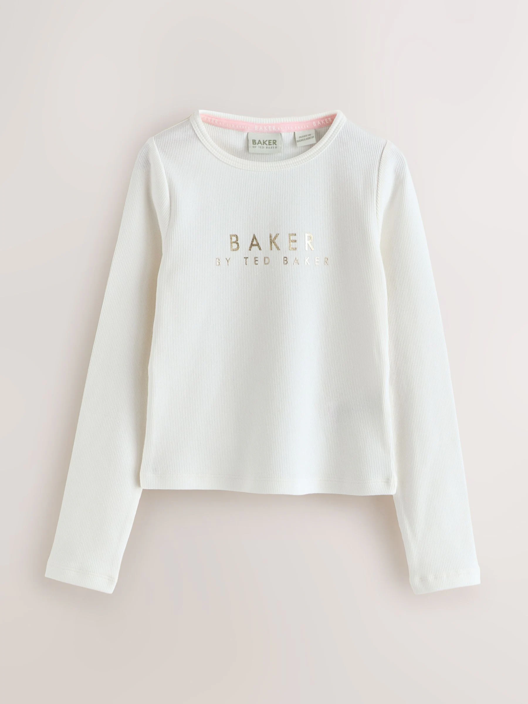 Baker by Ted Baker 3 Pack Ribbed Long Sleeve Tops
