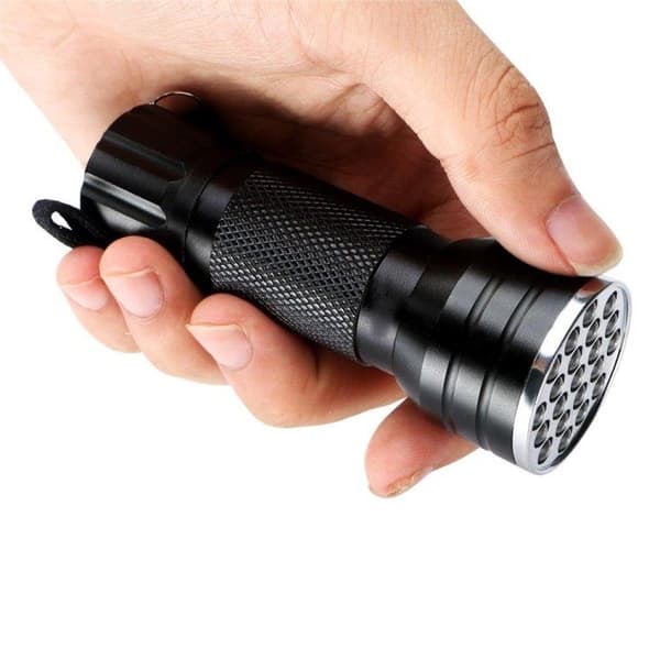 UV 21 LED 395NM ultrafiolett lommelykt - oppdager urin fra hunder