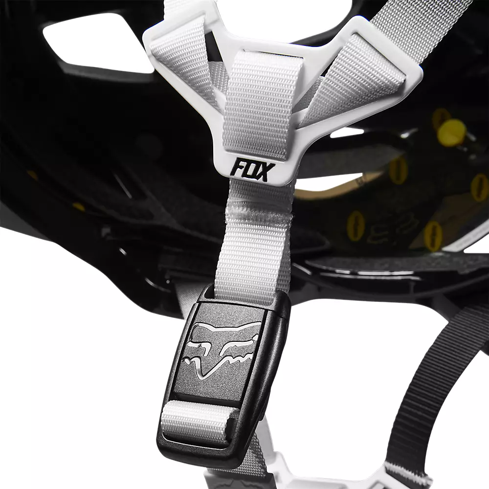 FOX Speedframe Pro MIPS cykelhjelm sort/hvid fade