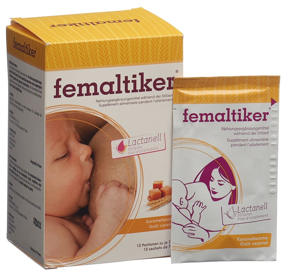 FEMALTIKER Nahrungsergänzungsmittel<br>12 × 6.5 g, Beutel, Pulver, während der Stillzeit