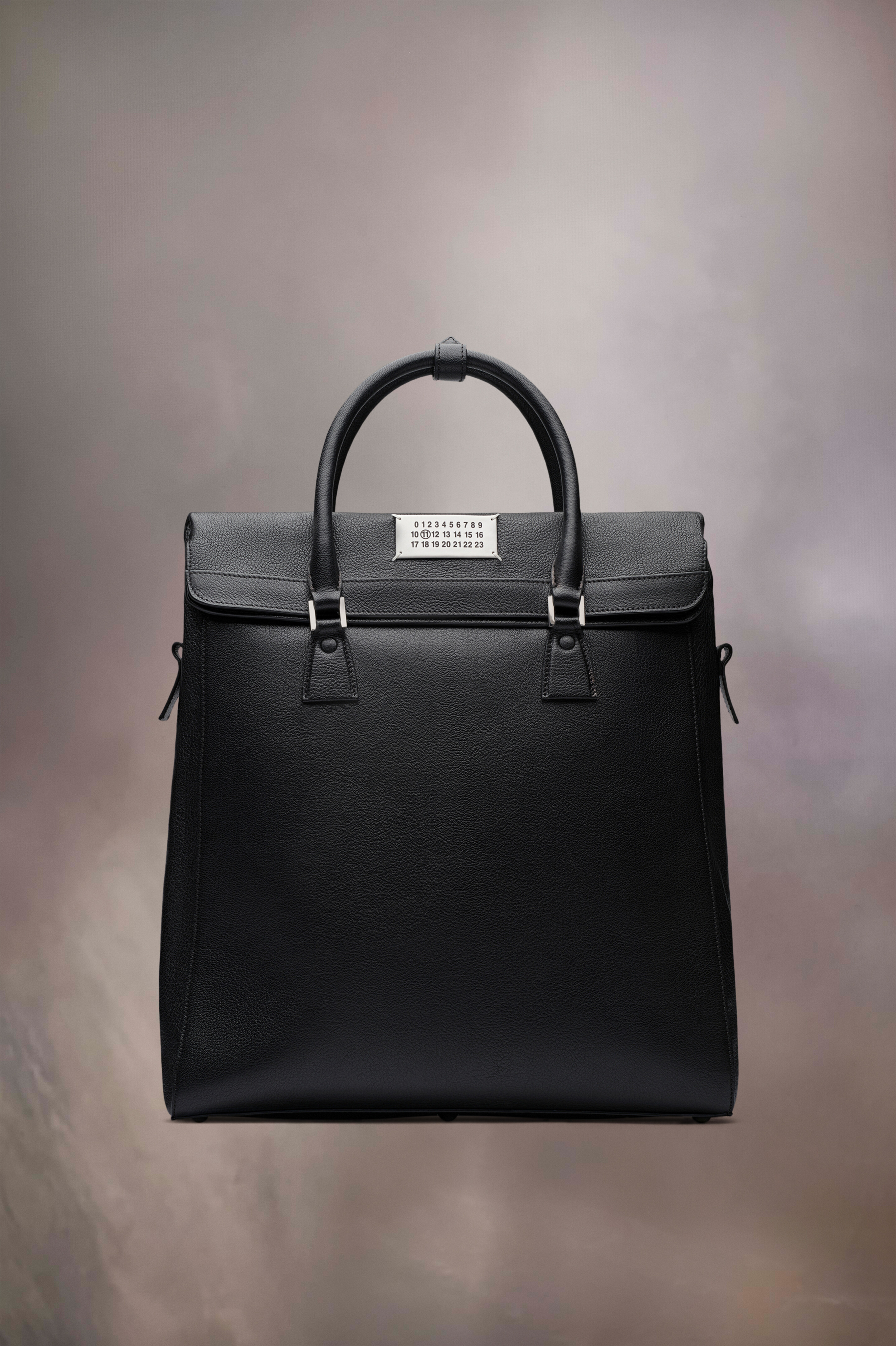 Sac À Dos 5AC En Cuir De Chèvre Noir