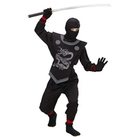 Widmann - Kinderkostüm Black Ninja, 128 cm