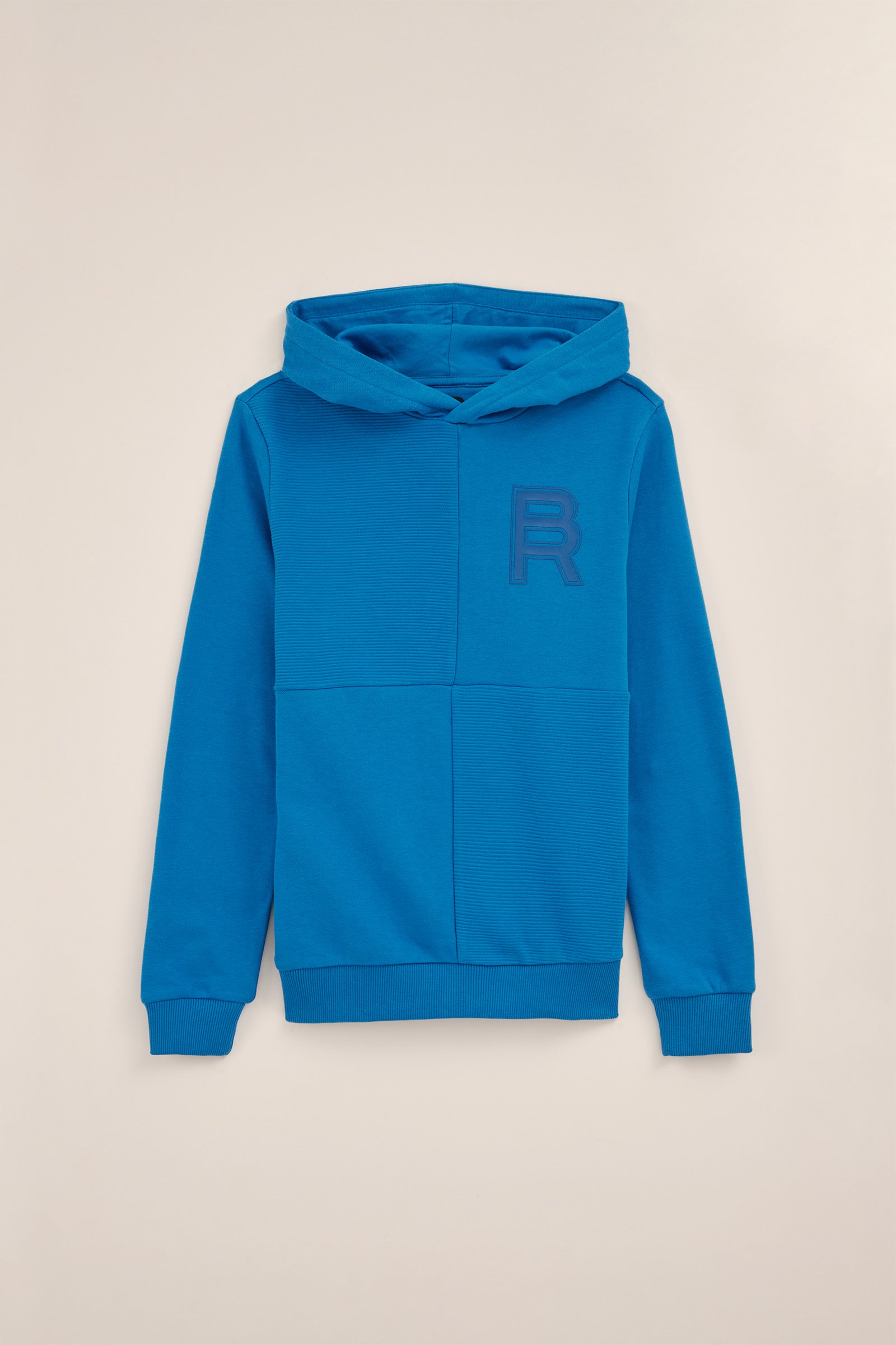 Jongens hoodie met structuur Blue Ridge Felblauw