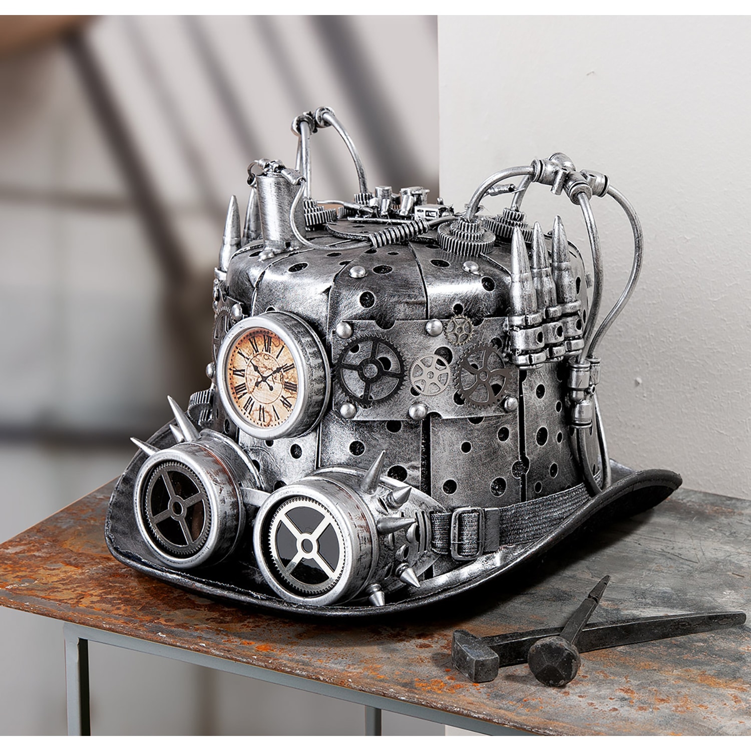 Casablanca by Gilde Dekoobjekt »Hut Steampunk, silberfarben«
