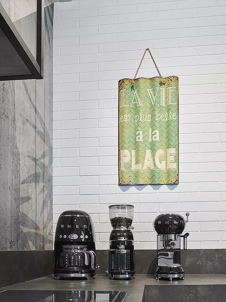 SMEG Filterkaffeemaschine 50s Retro Style Schwarz DCF02BLEU schwarz