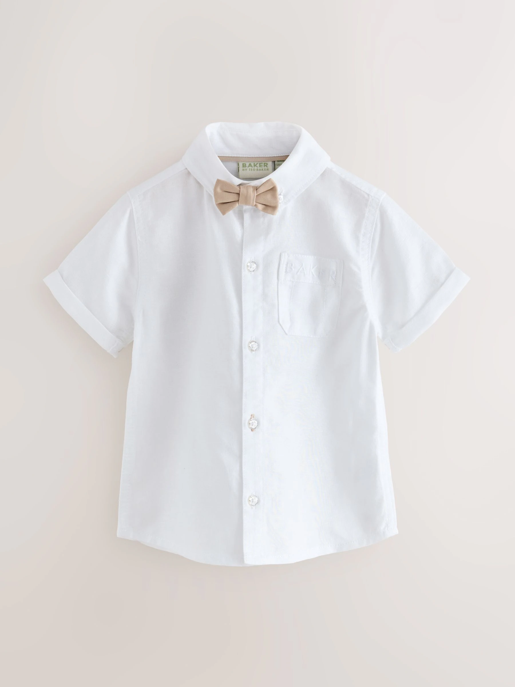 Wit/kiezelkleurig - Baker by Ted Baker Shirt Trousers and Braces Set