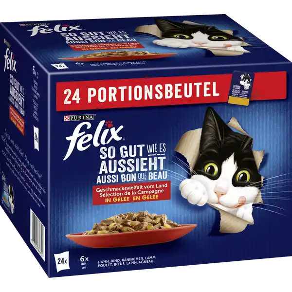 So gut wie es aussieht Geschmacksvielfalt vom Land in Gelee Multipack