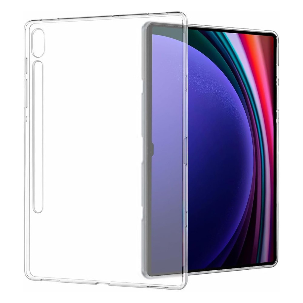 Samsung Galaxy Tab S9 Gummi Case Hülle   S-Pen Aussparung - Transparent (Matt)