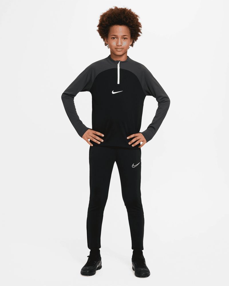 Haut d'entrainement 1/4 Zip Nike Academy Pro Noir & Anthracite pour enfant