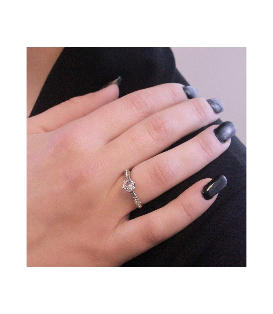 Bague Destiny - Argenté et Cristal