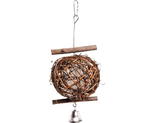 Karlie Houten Vogelbal vogelspeelgoed, 5 cm, naturel