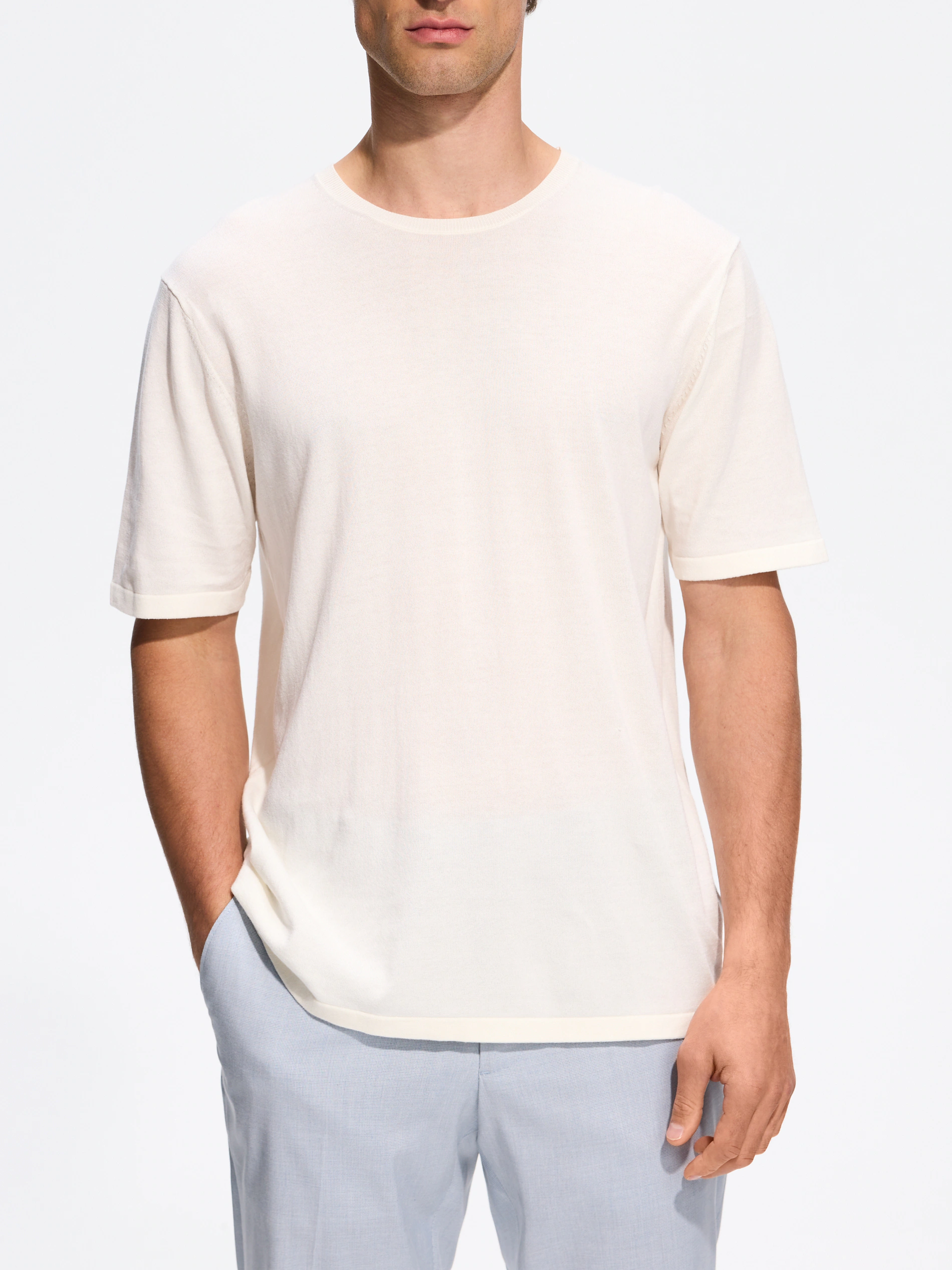 Regular-Fit-T-Shirt mit Lyocell