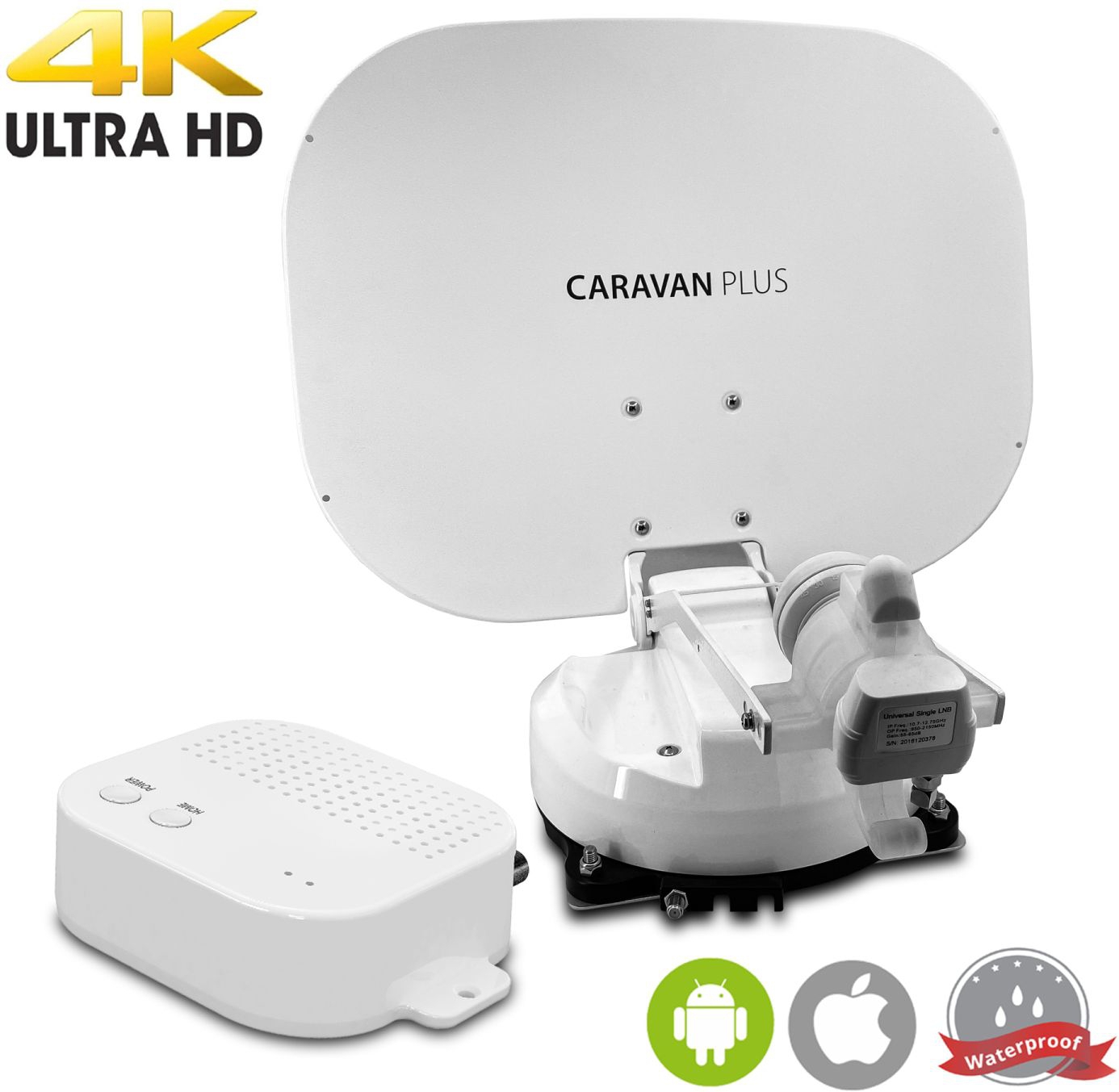 Selfsat Caravan Plus vollautomatische Satelliten Antenne Twin mit Bluetooth und  iOS