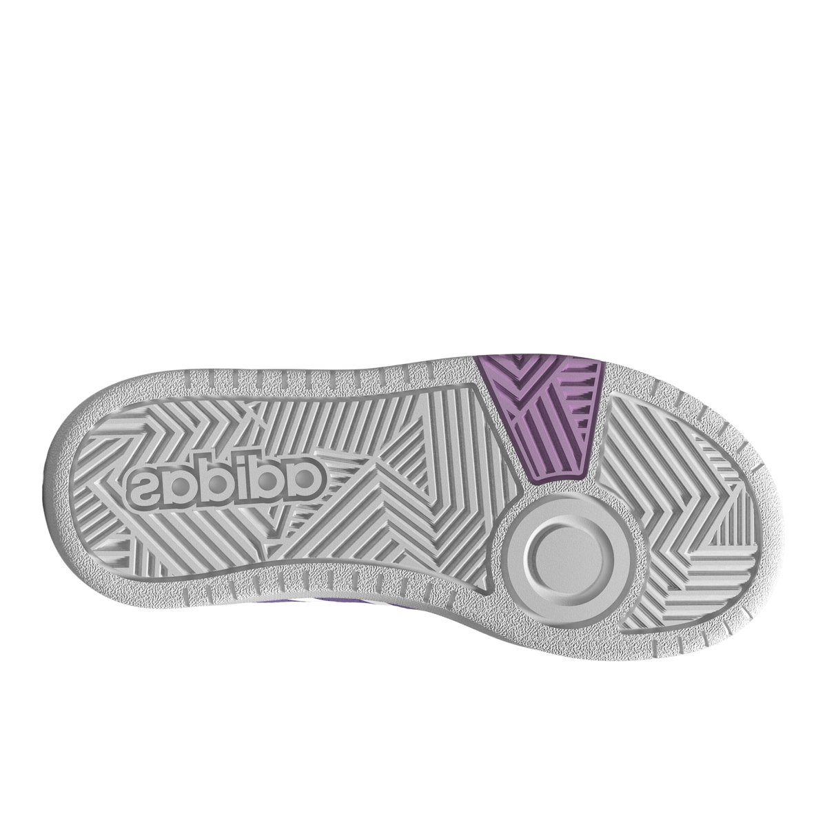 ADIDAS-Hoopslo3l-jg-Baskets de basketball - Talon plat - Violet Clair