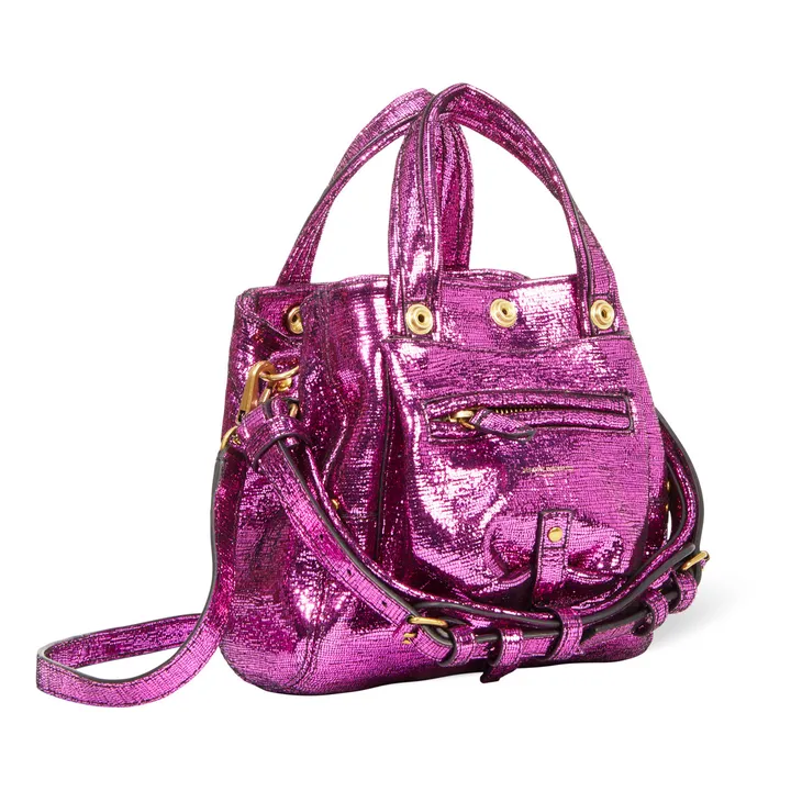 Jérôme Dreyfuss Sac Billy Nano Lamé | Fuxia