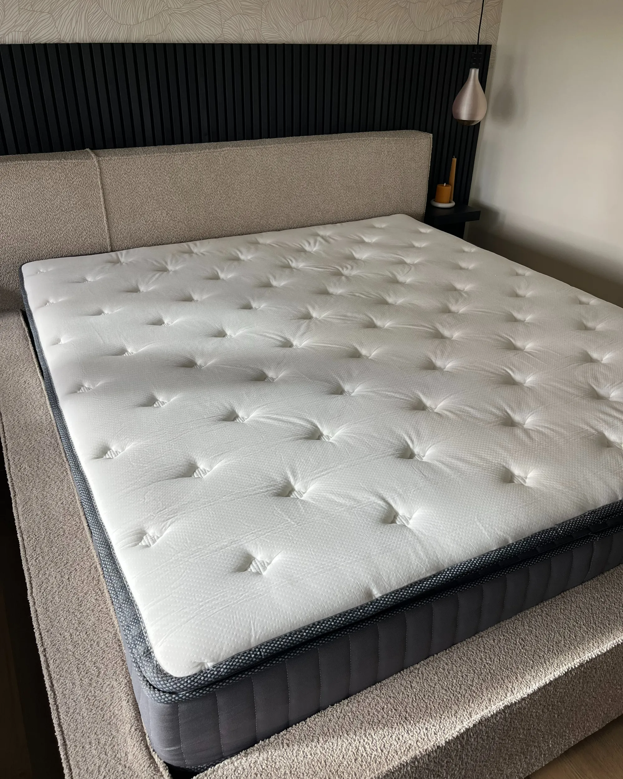 Pocketveringmatras met gel en traagschuim PLEASANT H3/4 Hard 180 x 200 cm