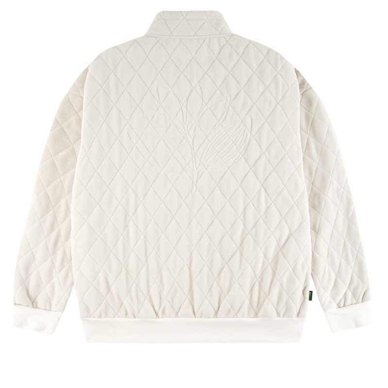 Pull à col montant matelassé LUNAR - Naturel