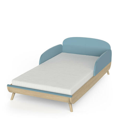 Lit bébé 70x140cm Evolutif FIRMIANA Bleu Orage - CBA Meubles
