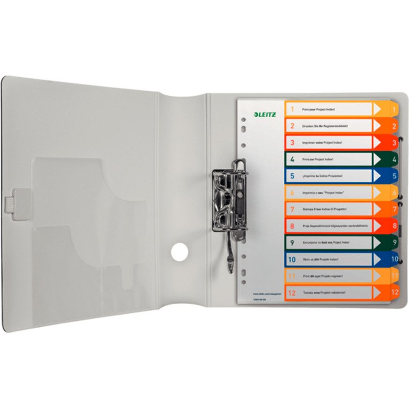 Intercalaires A4+ polypropylène Esselte 12 onglets numériques multicolores - 1 jeu