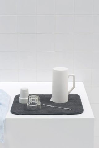 SinkSide Microvezel afdruipmat 47 x 40 cm - Dark Grey