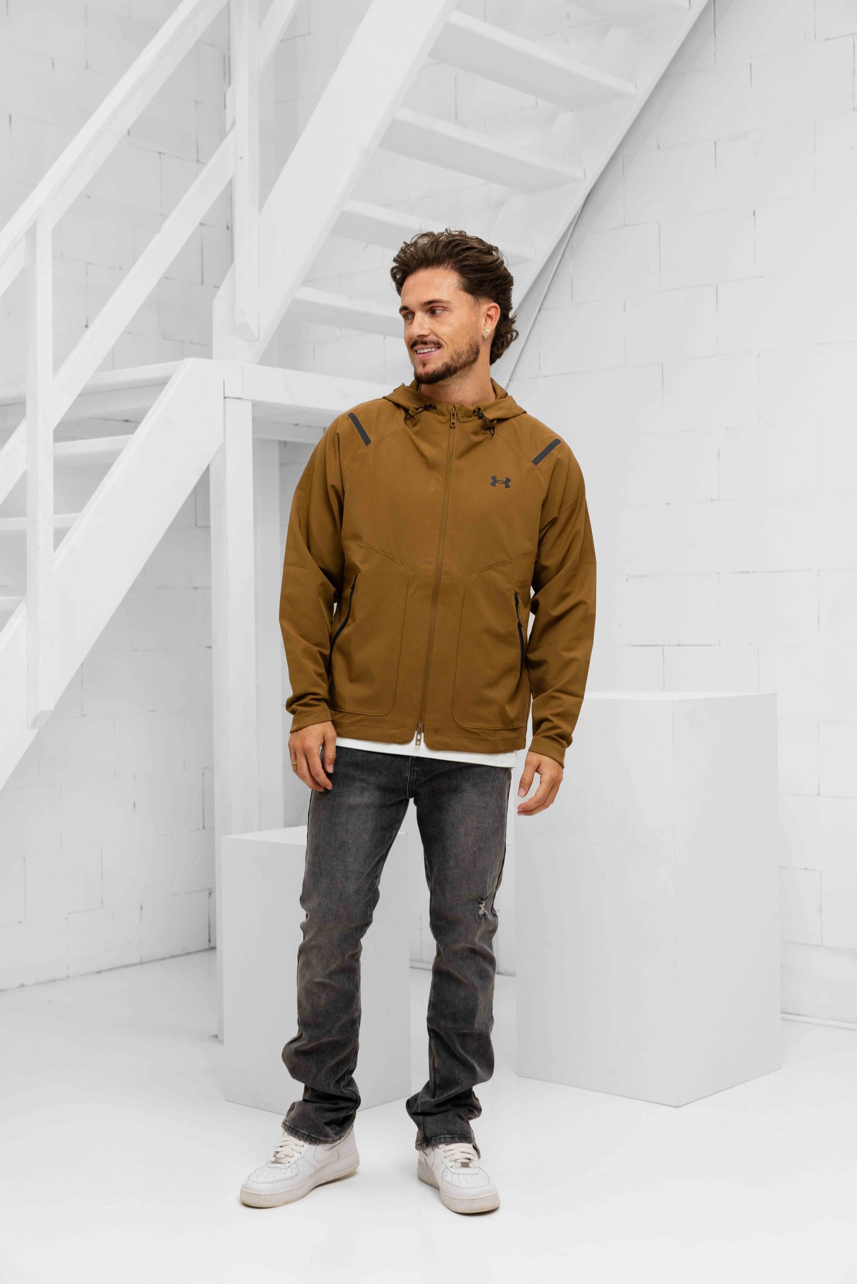 Under Armour Unstoppable Trainingsjack Heren Bruin