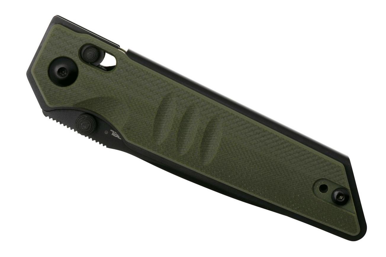 Real Steel Sacra 7711GB Black Böhler K110, Green G10, zakmes