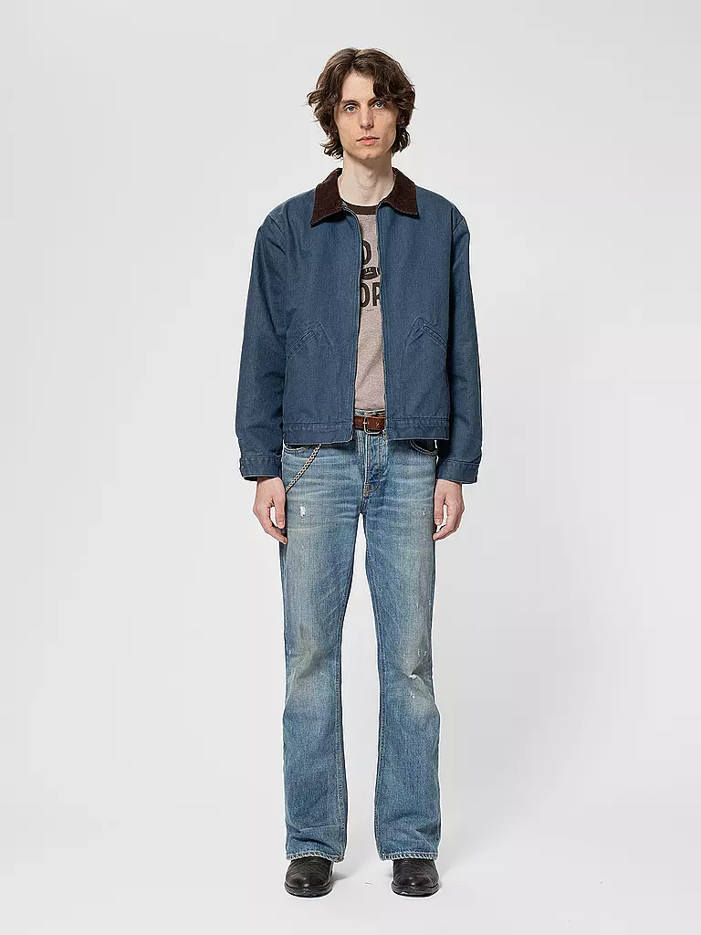 NUDIE JEANS Blouson BLAKE blau