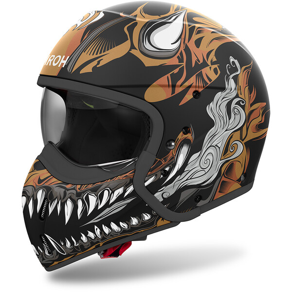 Airoh - Casque J 110 Oni Noir / Gris / Or