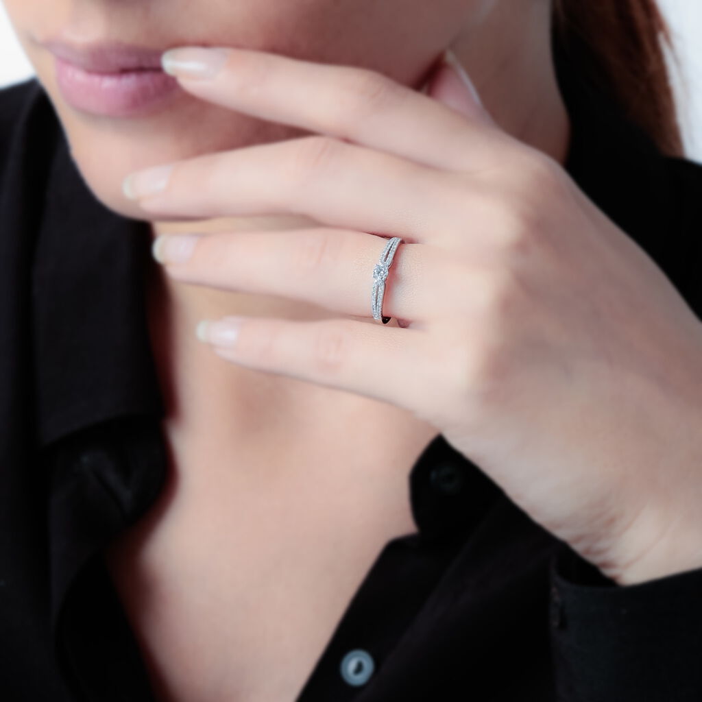 Bague Solitaire Katalina Or Blanc Diamant