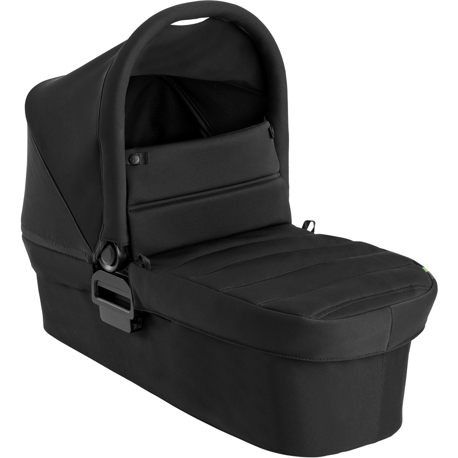 baby jogger Geschwisterwagen City Mini GT2 Double Jet schwarz inklusive Babywanne Mini GT2 Double, 1 x Sicherheitsbügel und Wetterschutz
