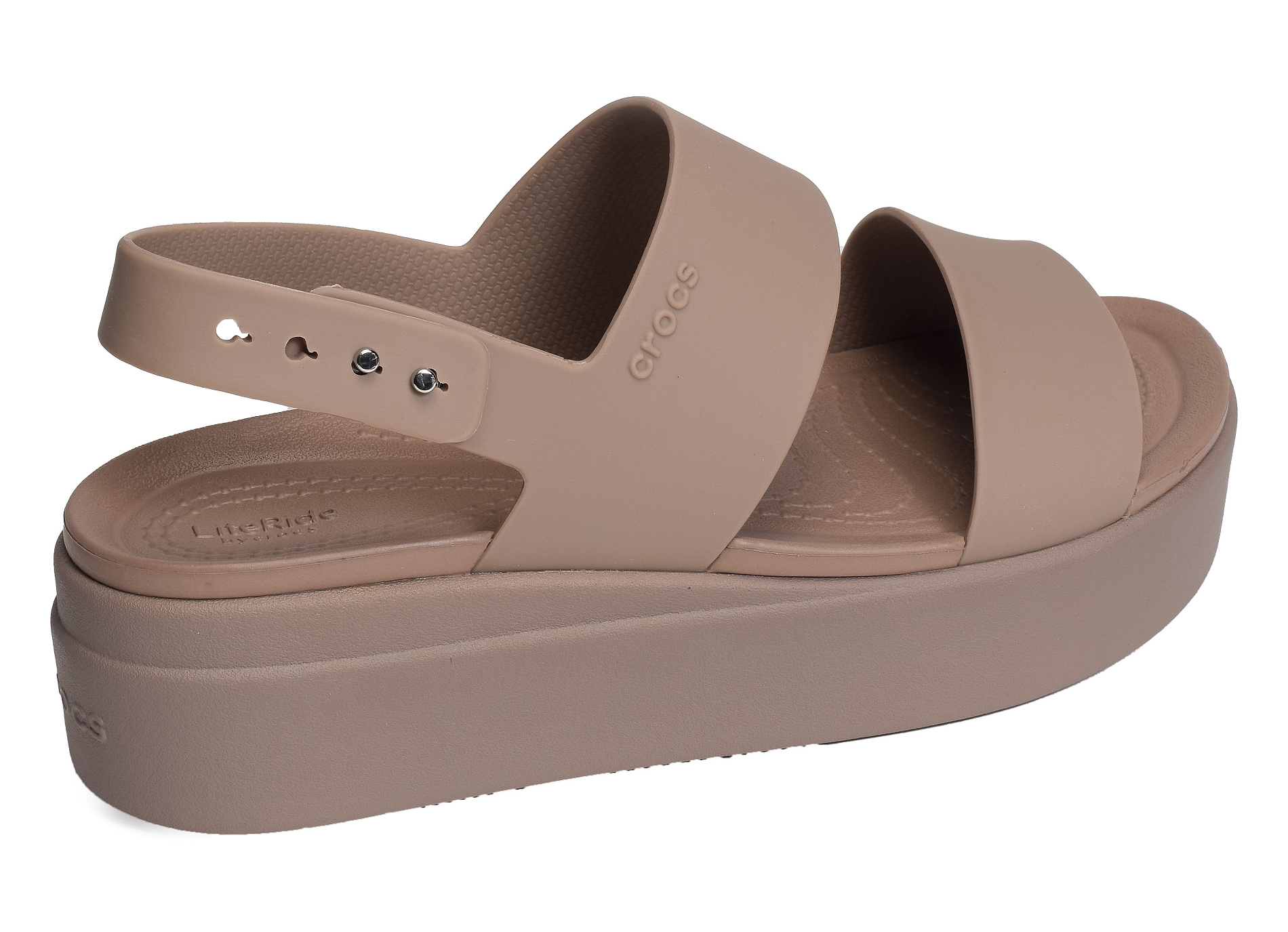 Brooklyn low wedge taupe