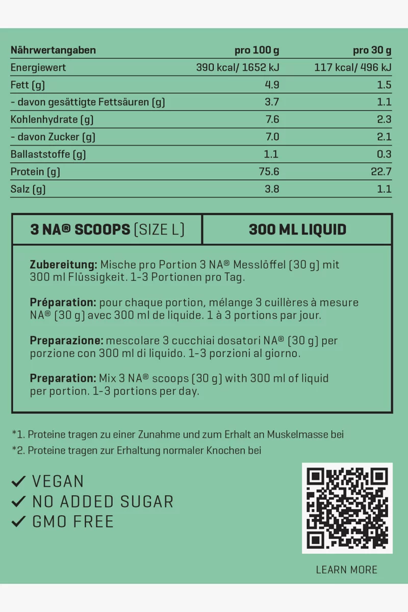 Nutriathletic NA® Plant Protein SOY+EAA Panama Banana 800 g Proteinpulver