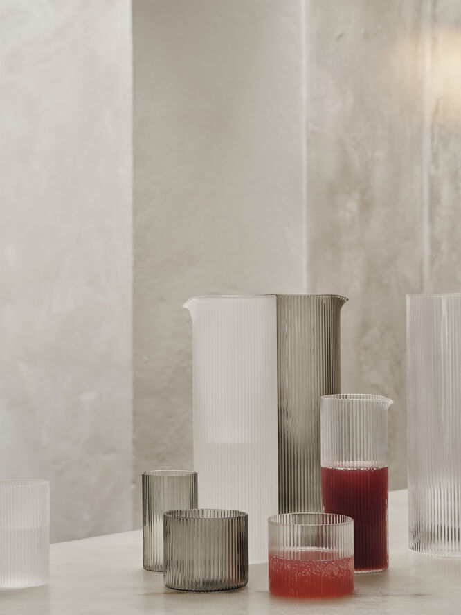 ferm LIVING Ripple Milk Jug - Clear Clear