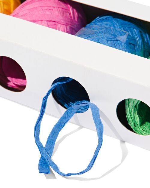 ruban en raphia 4 couleurs - 4x15m