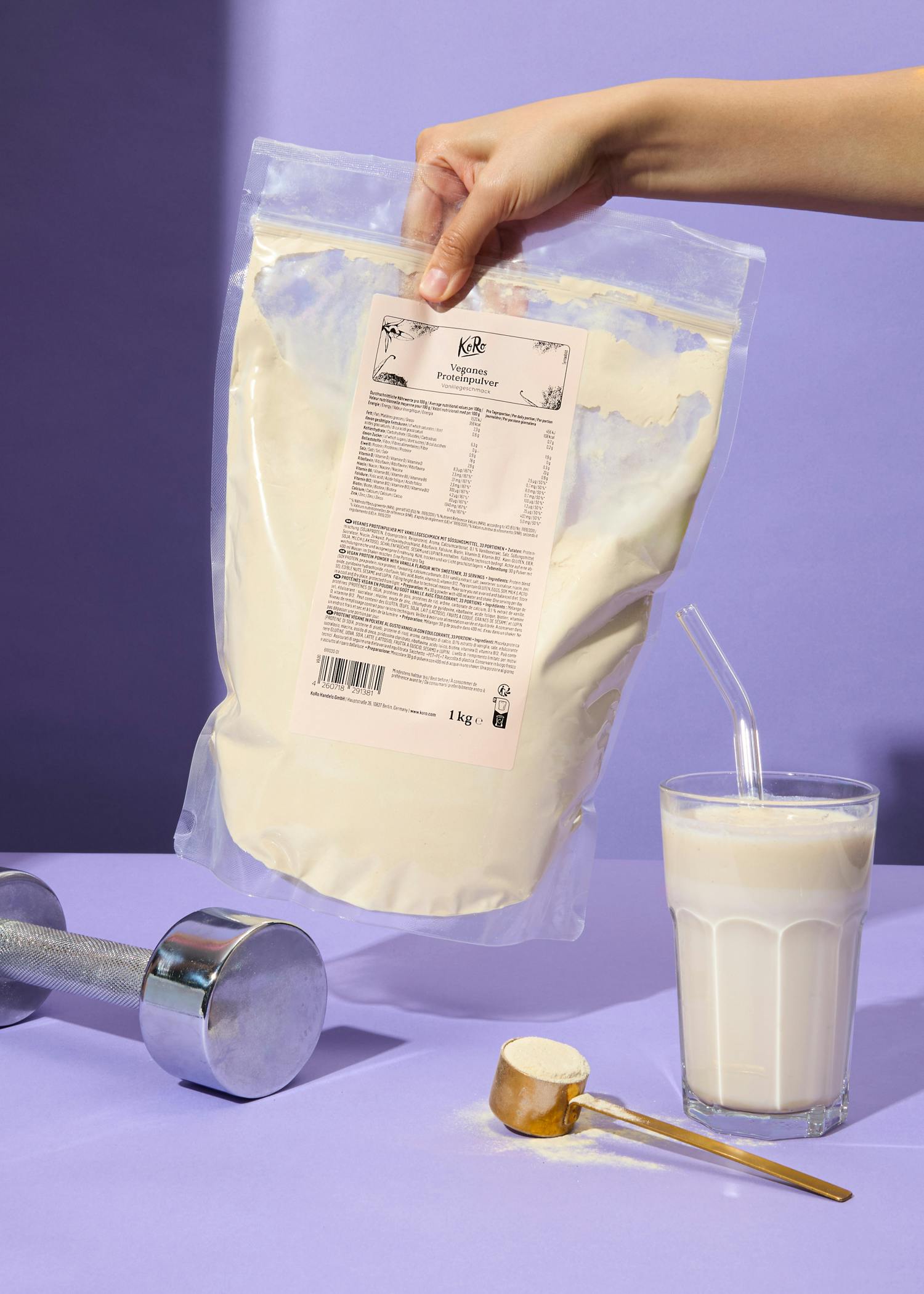 Veganes Proteinpulver Vanille 1 kg