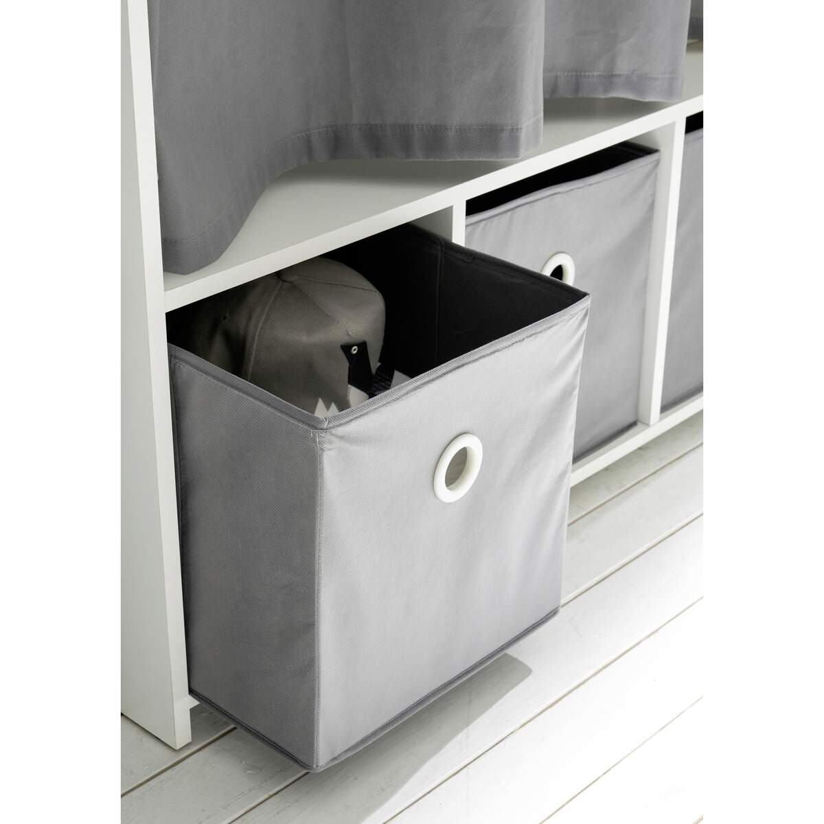Kleiderschrank Jenins grau,weiss