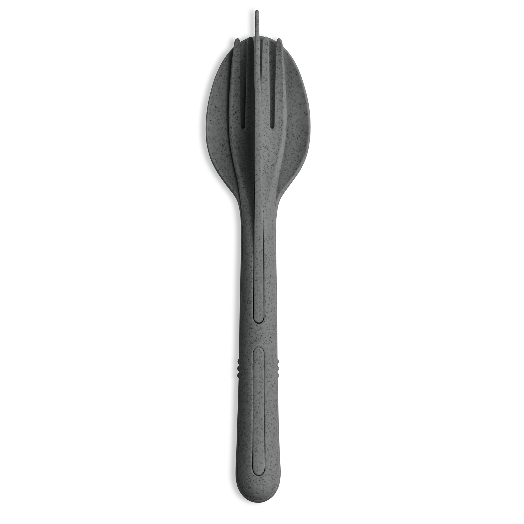 Koziol Besteck-Set 3-teilig KLIKK nature ash grey