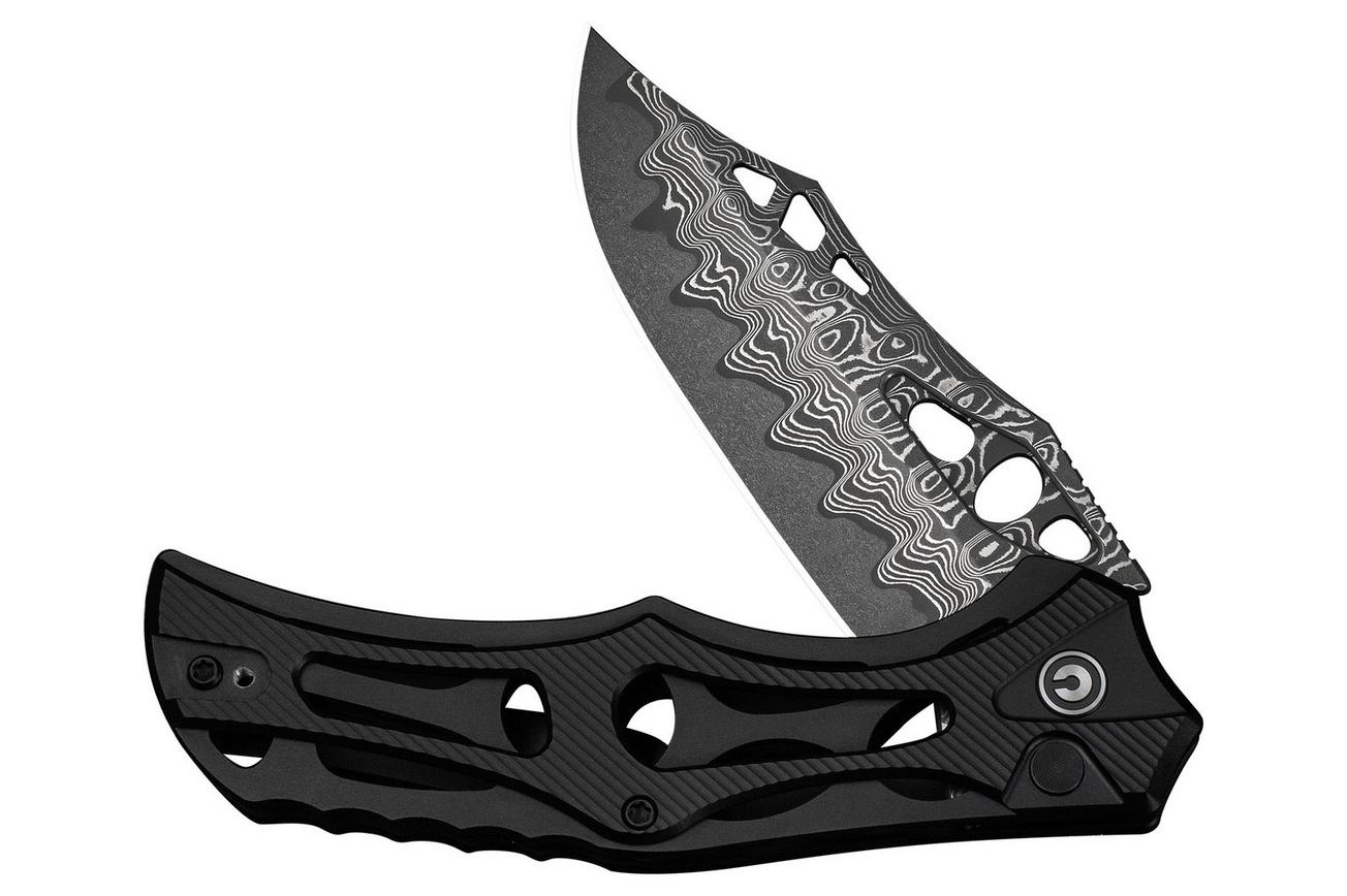 Civivi Biophase C23083-DS1 Damascus, Black Aluminum, zakmes