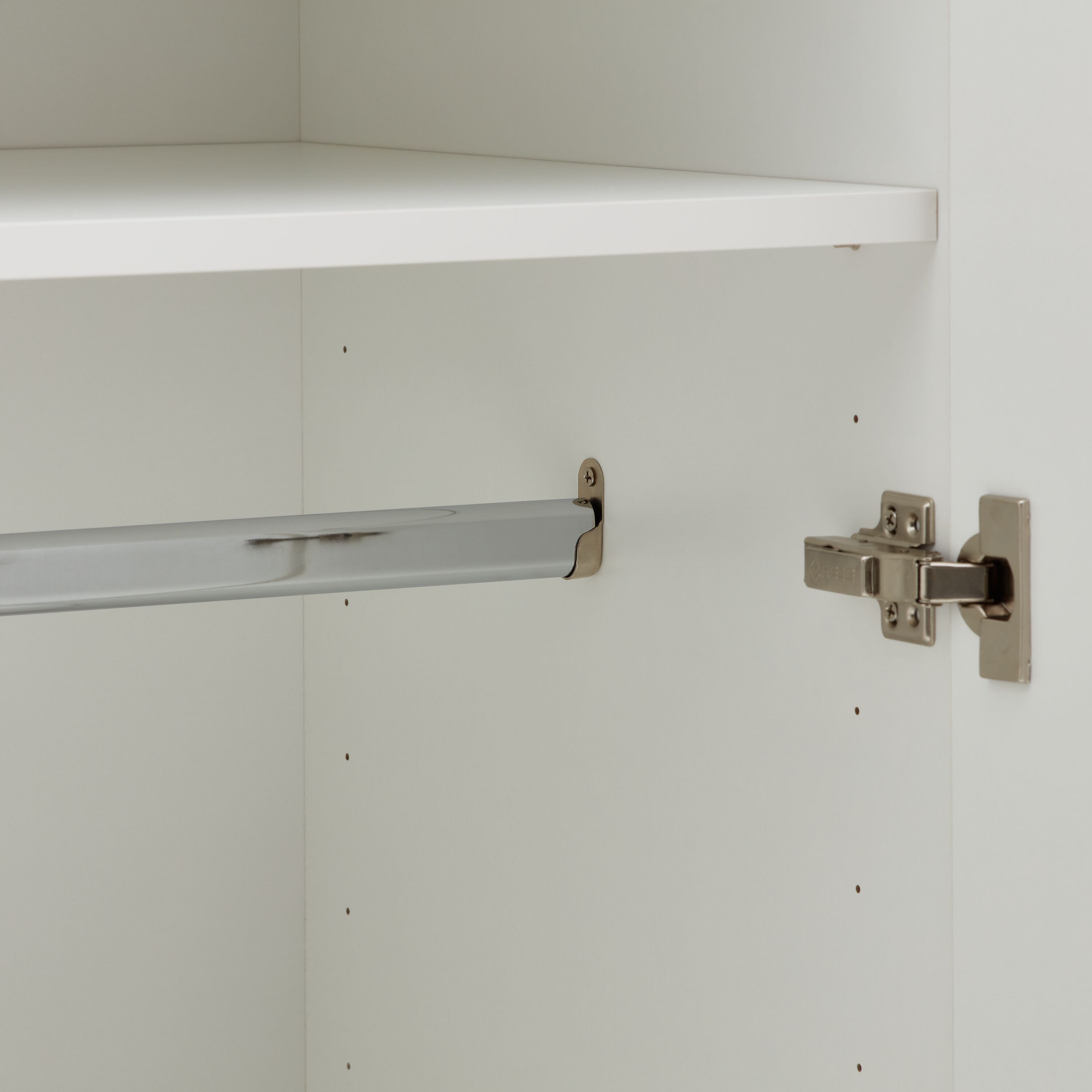 MIO Schrank - Weiss / B: 80.0 cm x T: 52.0 cm x H: 185.0 cm