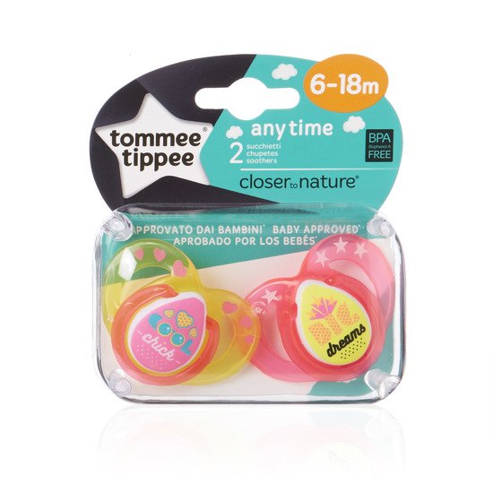 2x sucette CTN classique 6-18 mois   Aléatoire        de               Tommee Tippee