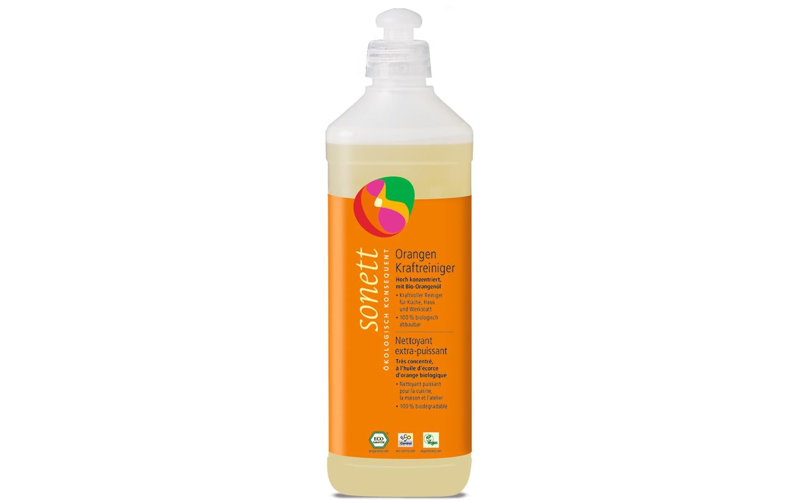 Orangen Kraftreiniger 0.5 lÖkologischer Universalreiniger mit Bio-Orangenöl